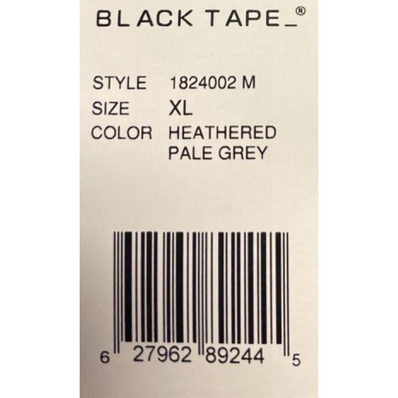 Black Tape Thermal Half-Zip Textured Top Heat Size XL - Picture 3 of 3